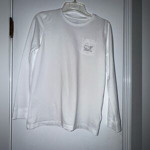 Vineyard Vines Kids Classic White Long Sleeve Tee